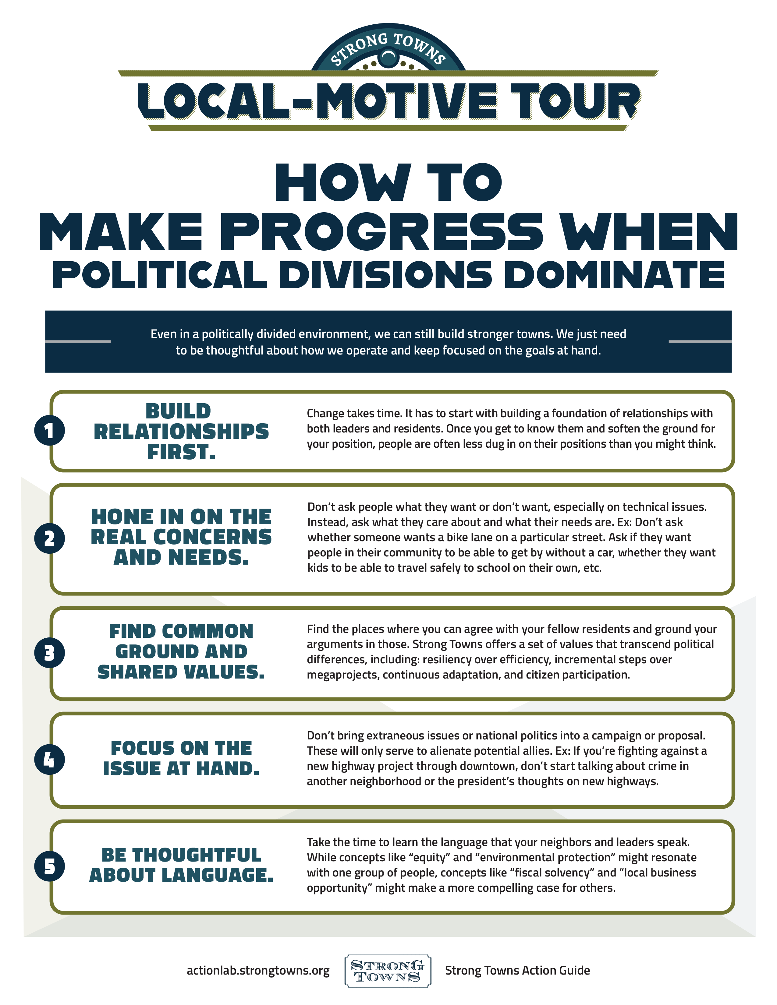 "How To Make Progress When Political Divisions Dominate" (Local-Motive ...